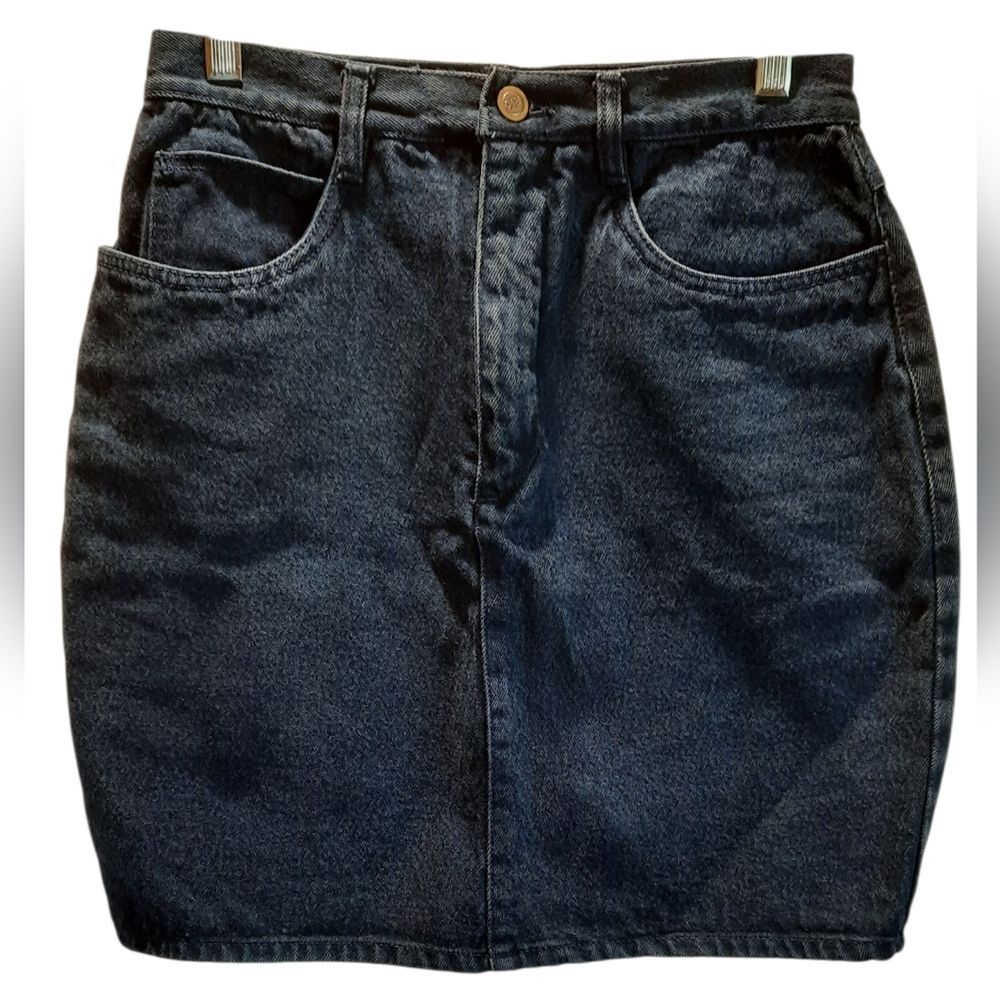 Rio Skirt Womans Large Blue Denim Mini Classic Western Southwestern